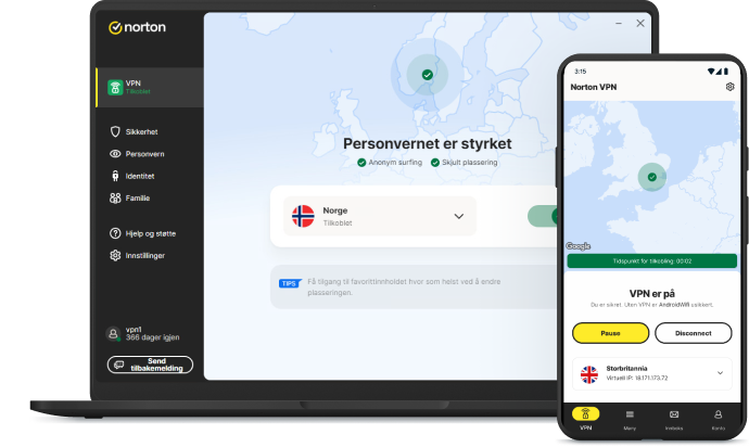Bærbar PC med bedret personvern